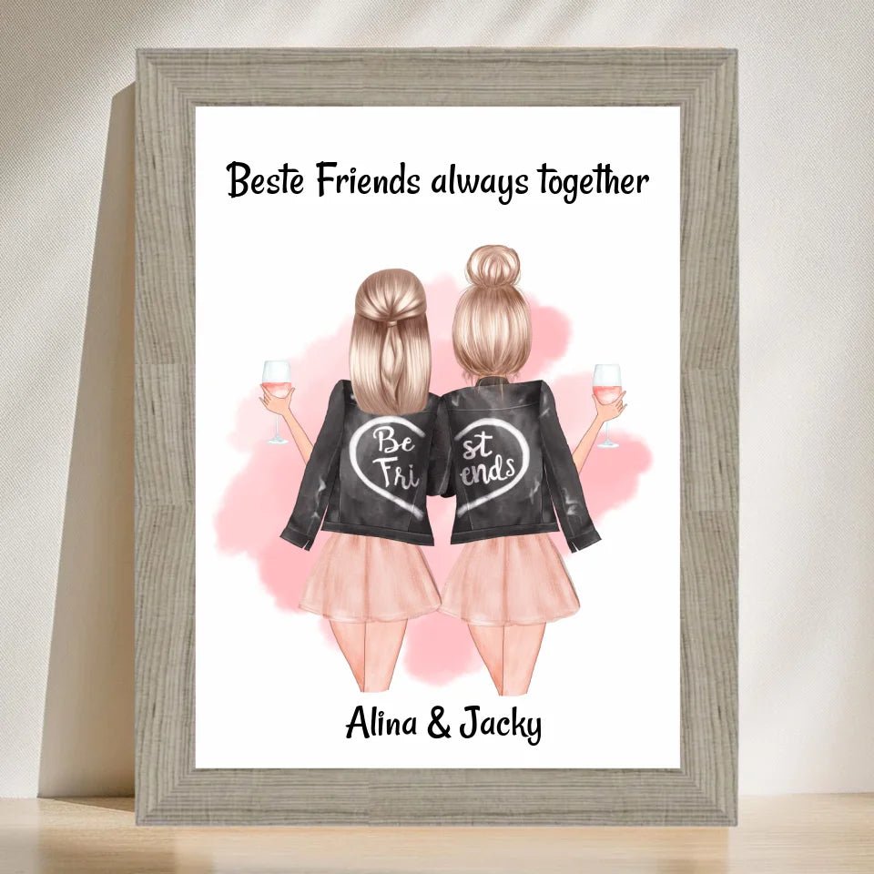 Last Minute beste Freundin Geschenk kurzfristig personalisieren - Cantty