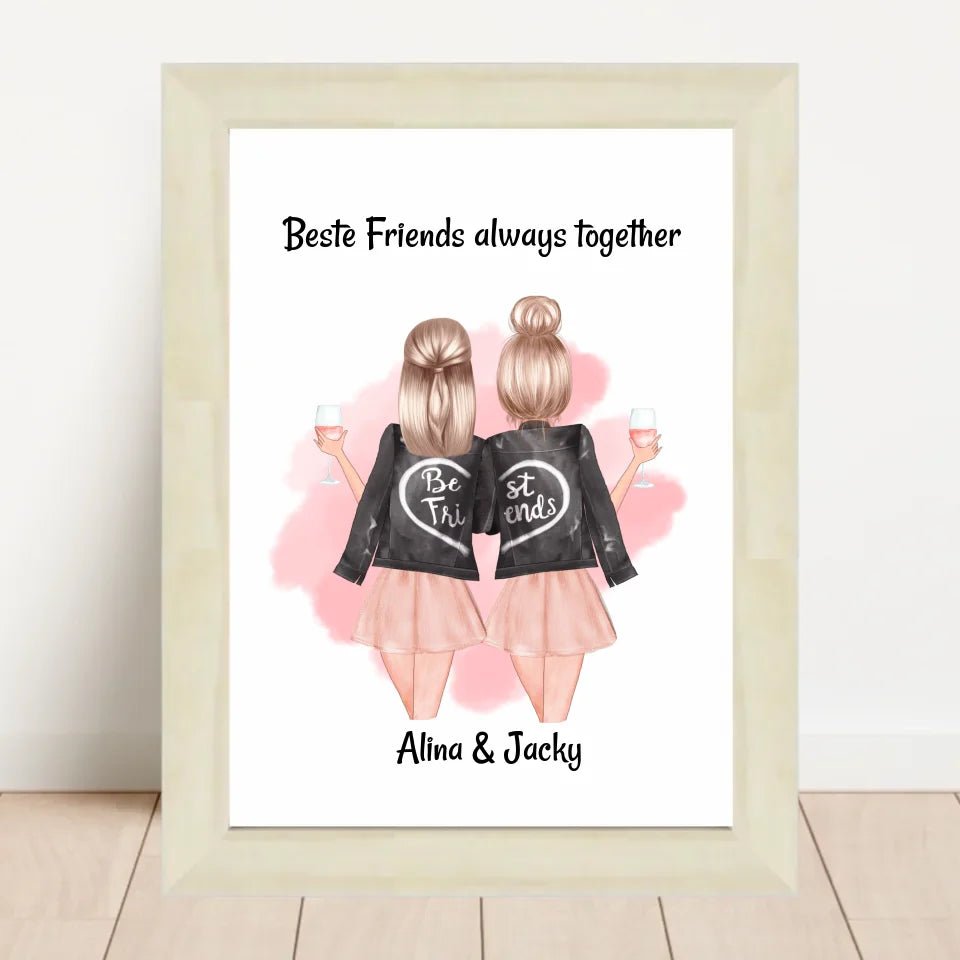 Last Minute beste Freundin Geschenk kurzfristig personalisieren - Cantty