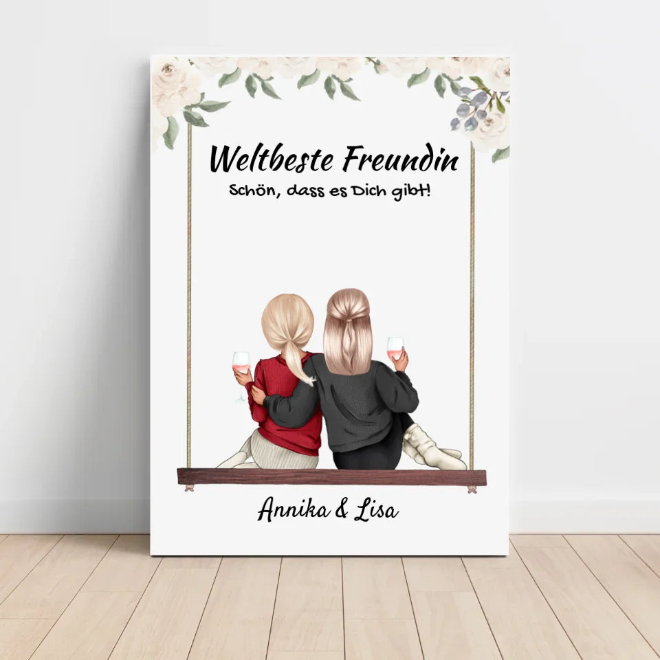 Beste Freundin Bild Geschenk selbst gestalten - Cantty