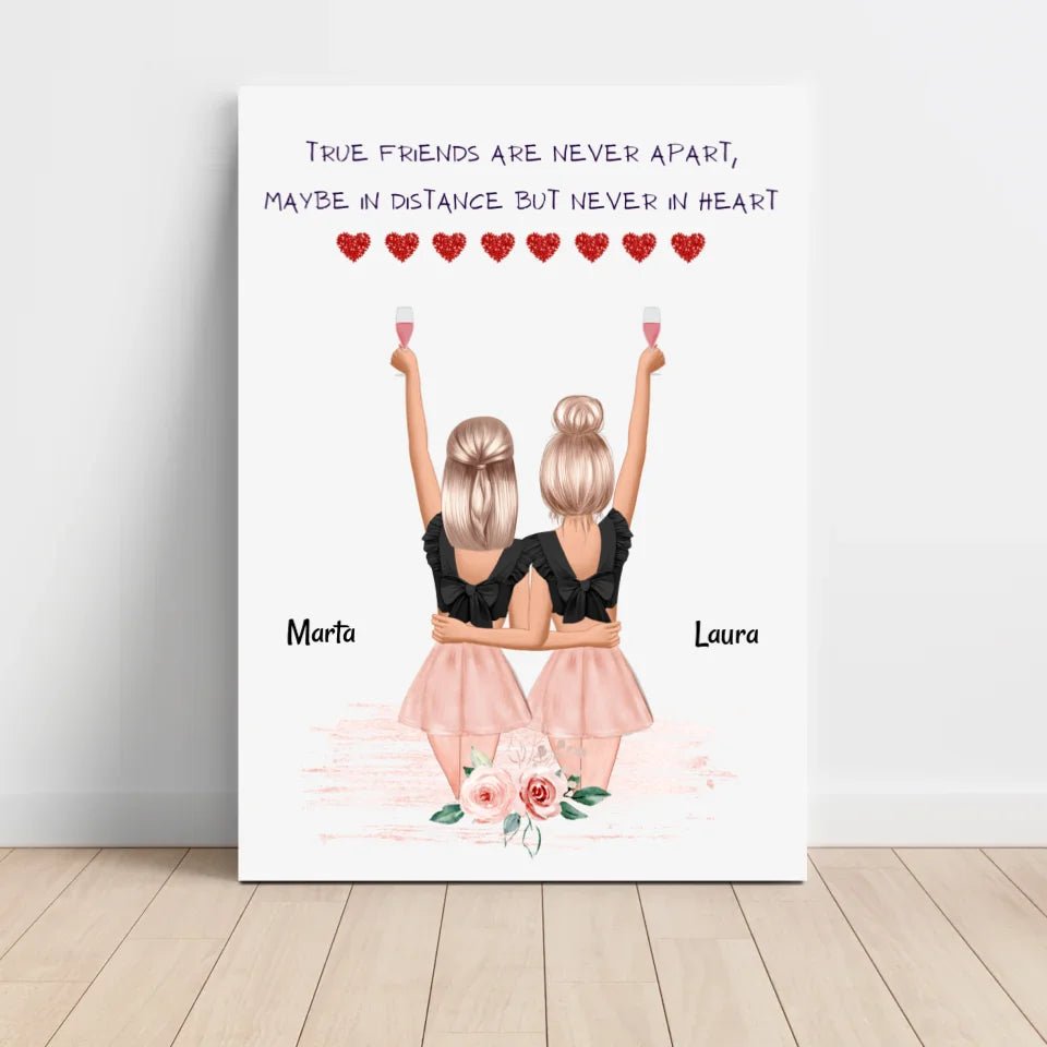Beste Freundin Poster Geschenk mit Spruch - Cantty