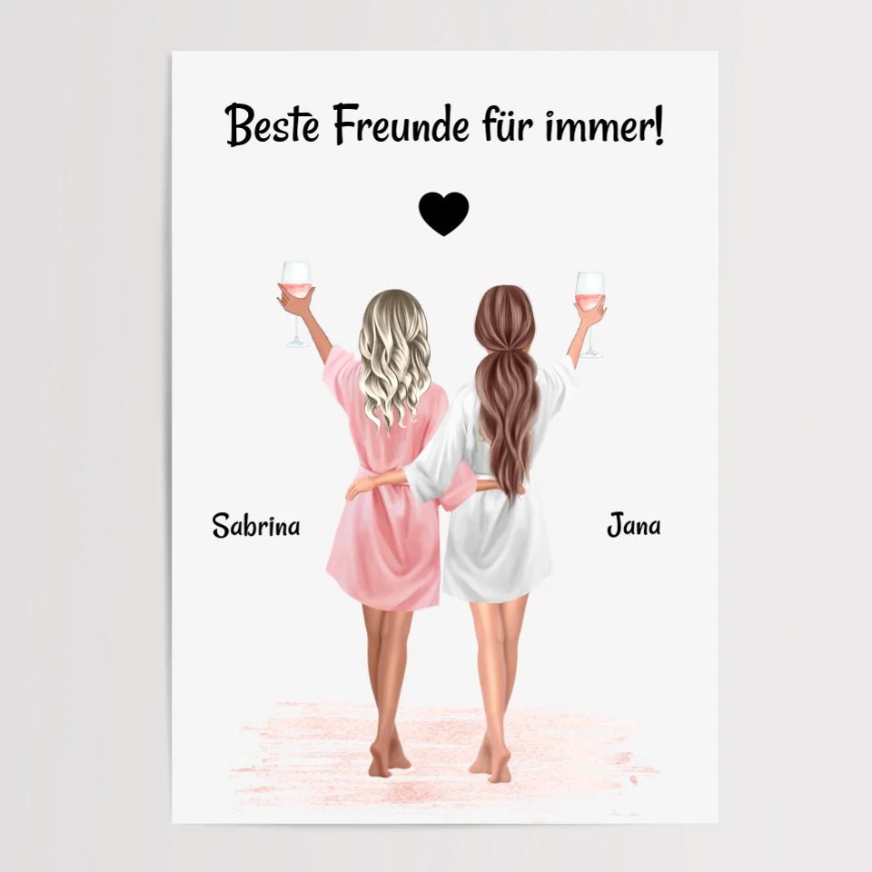 Braut JGA Poster personalisiert - Cantty