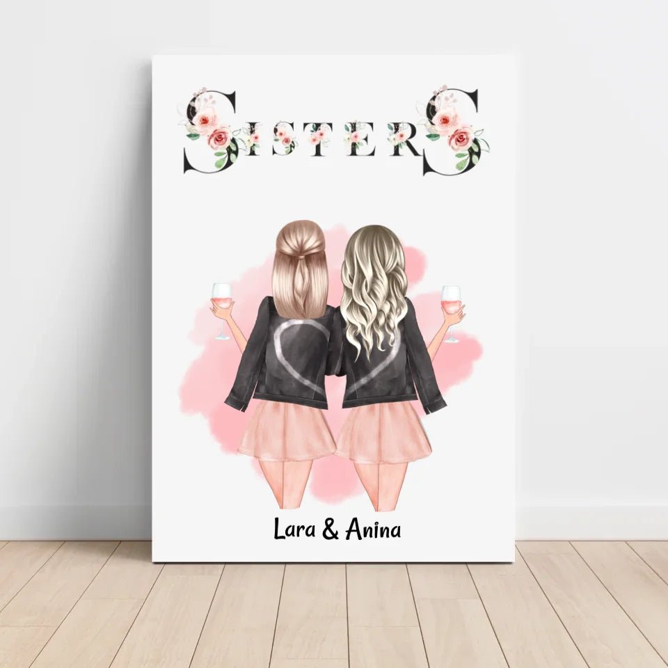 Schwester Poster Geschenk personalisiert - Cantty