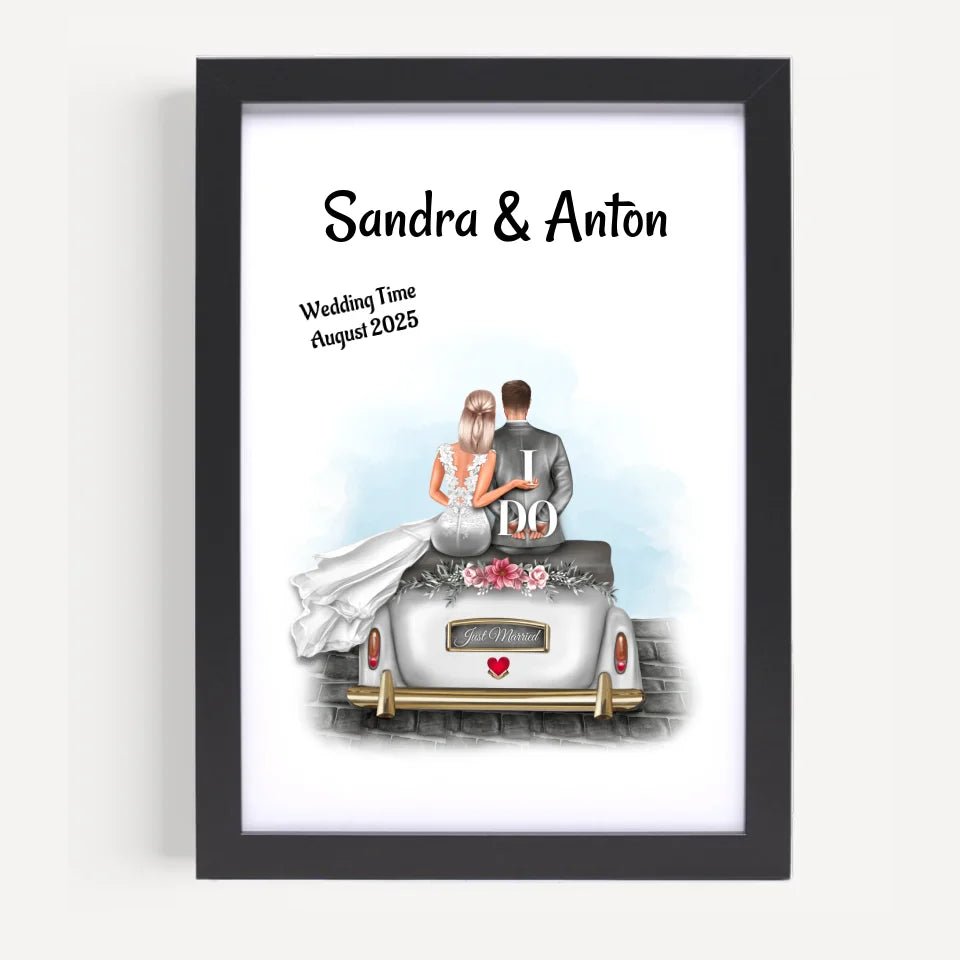 Braut Bräutigam Bild personalisiert - Cantty