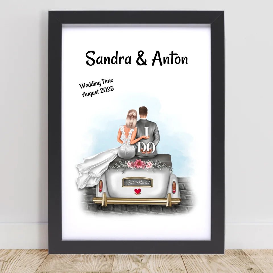 Braut Bräutigam Bild personalisiert - Cantty