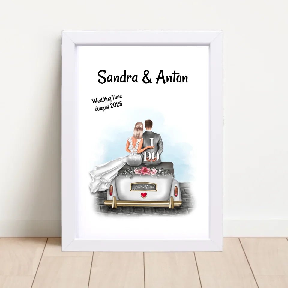 Braut Bräutigam Bild personalisiert - Cantty