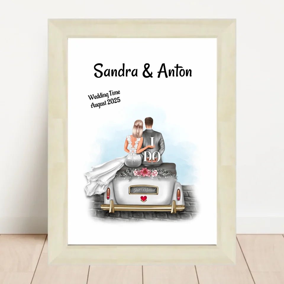 Braut Bräutigam Bild personalisiert - Cantty