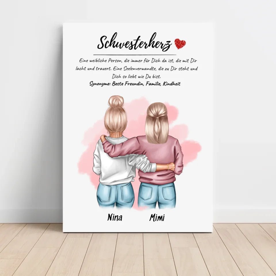 Schwester Definition Bild Geschenk für Schwesterherz - Cantty