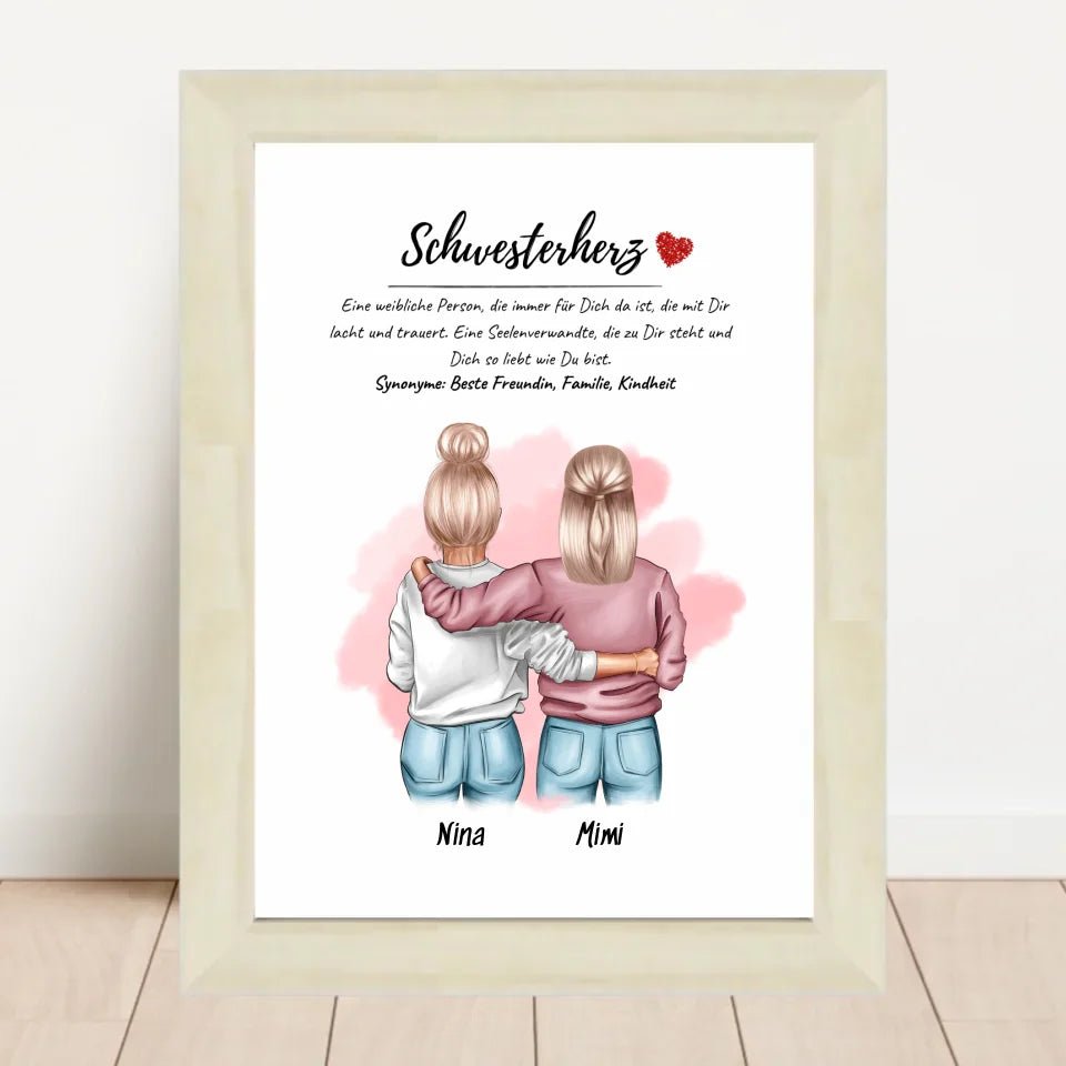 Schwester Definition Bild Geschenk für Schwesterherz - Cantty