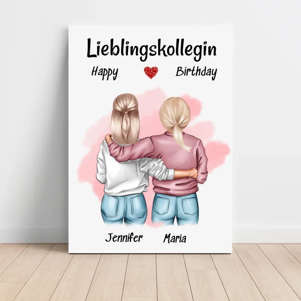 Lieblingskollegin Bild Geschenk Geburtstag Abschied Neuer Job - Cantty