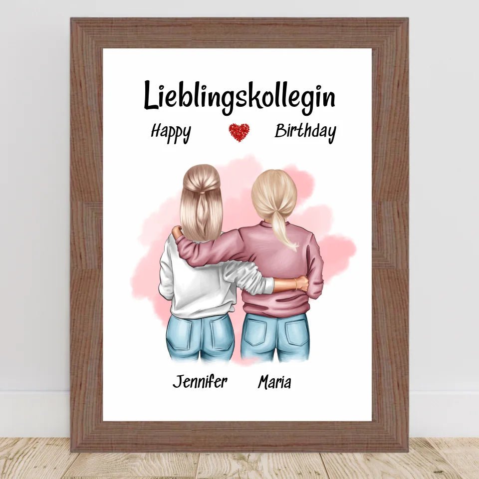 Lieblingskollegin Bild Geschenk Geburtstag Abschied Neuer Job - Cantty