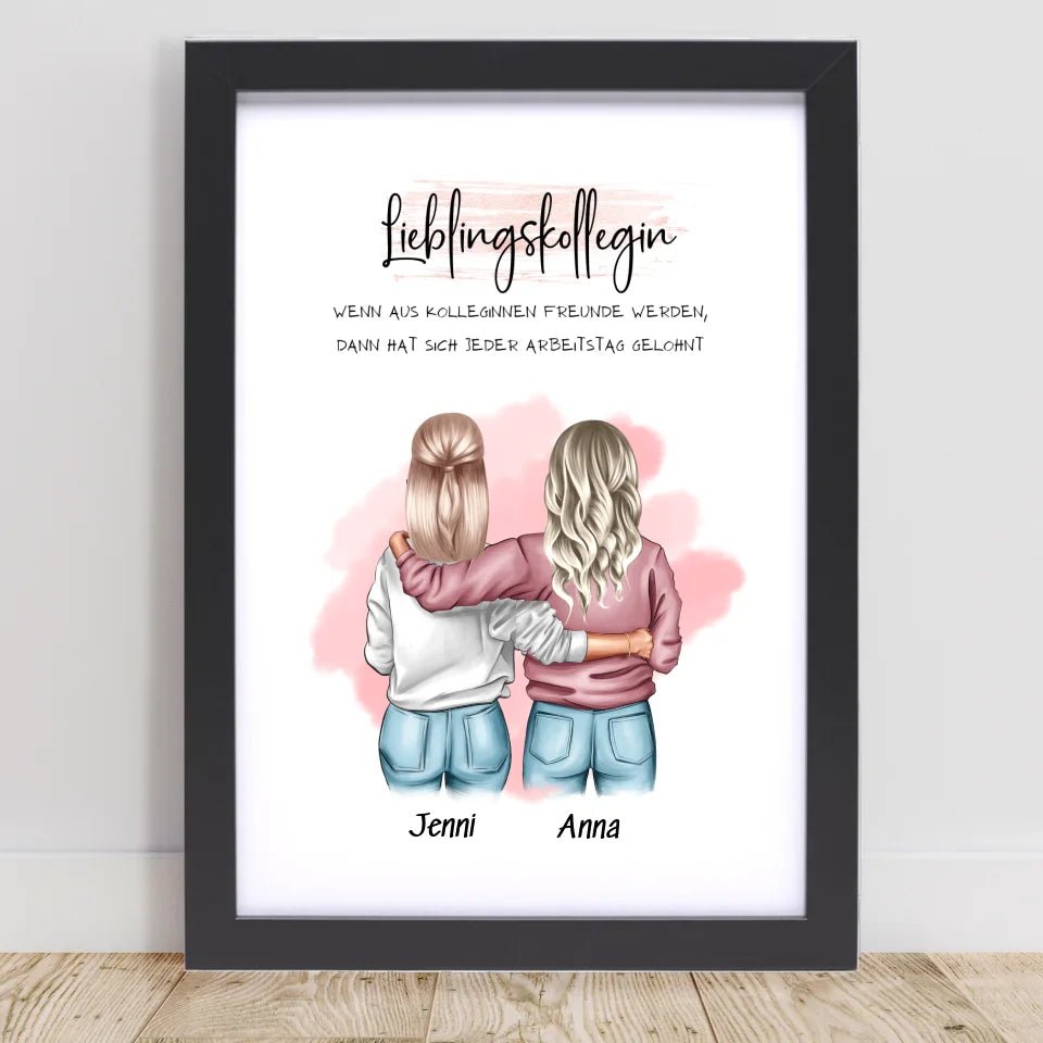 Lieblingskollegin Definition Bild Geschenk mit Spruch - Cantty