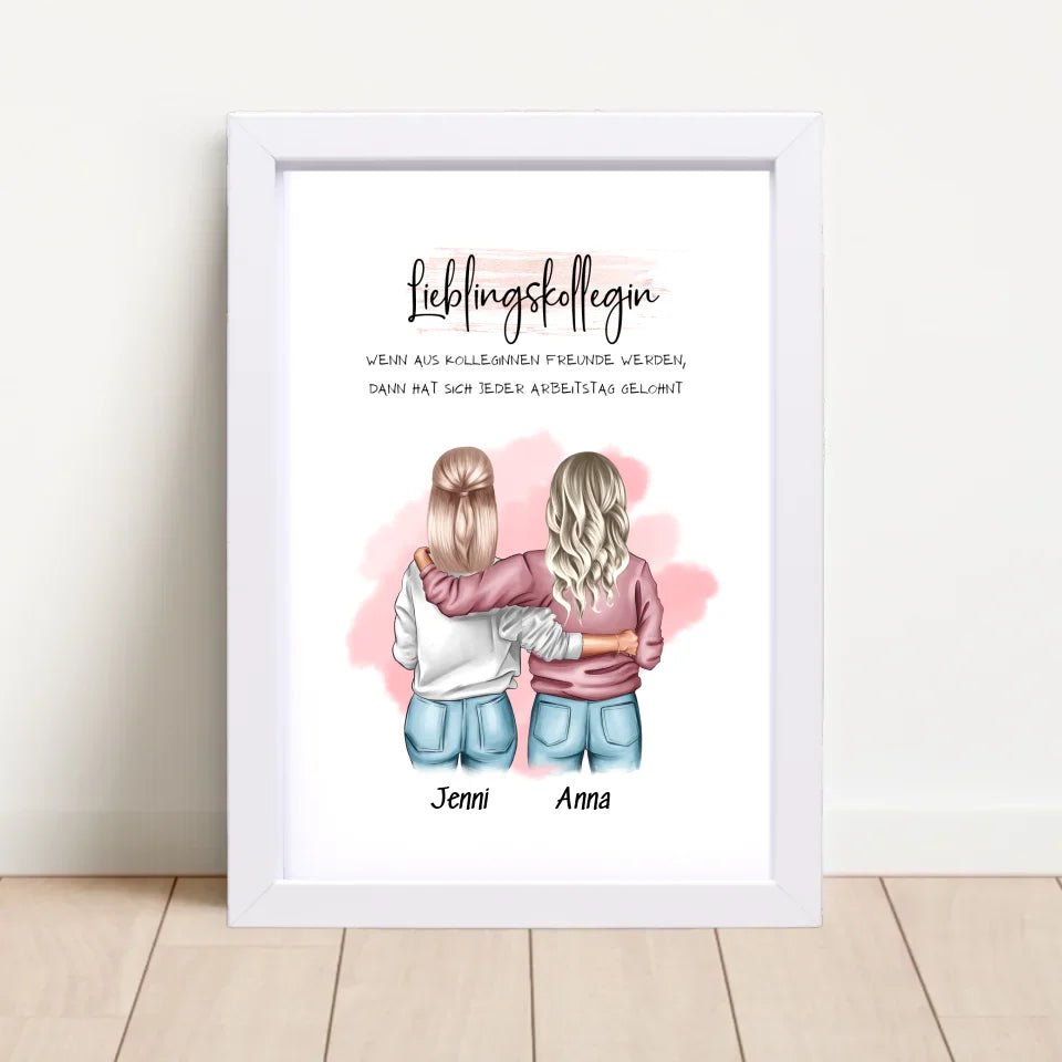 Lieblingskollegin Definition Bild Geschenk mit Spruch - Cantty