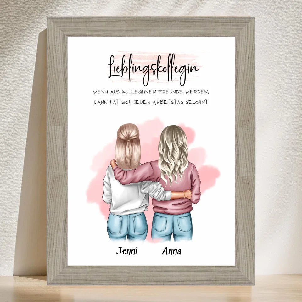 Lieblingskollegin Definition Bild Geschenk mit Spruch - Cantty