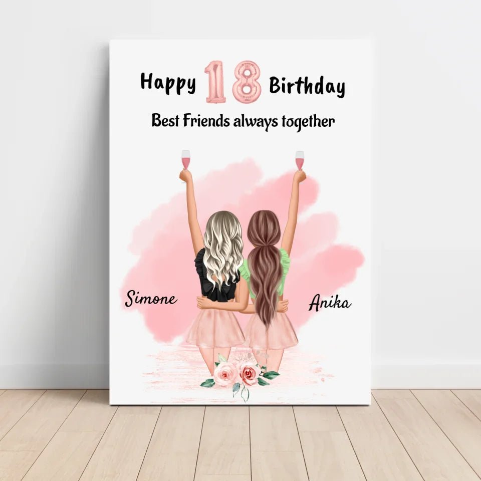 Beste Freundin Geschenk 18 Geburtstag - Cantty
