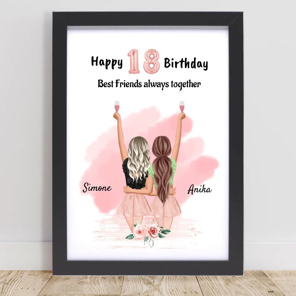 Beste Freundin Geschenk 18 Geburtstag - Cantty