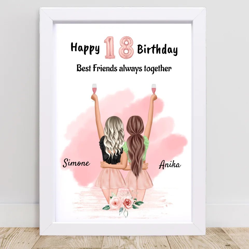 Beste Freundin Geschenk 18 Geburtstag - Cantty