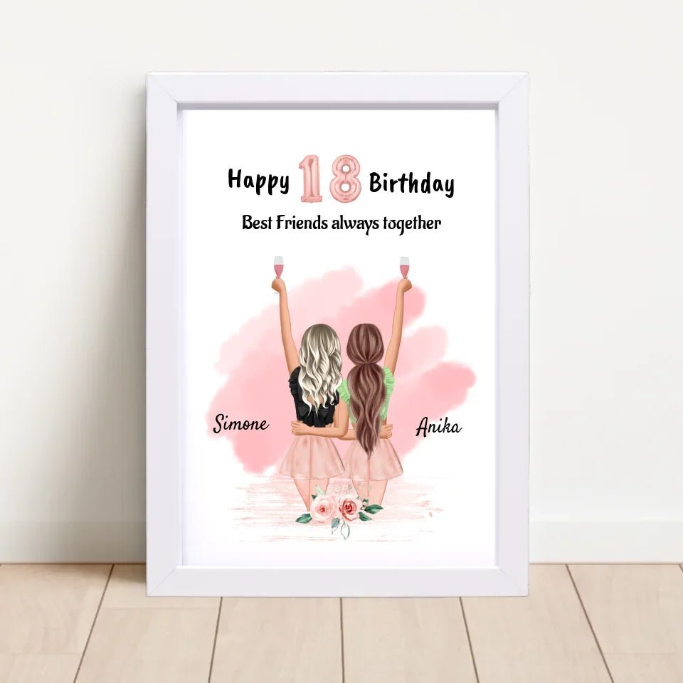 Beste Freundin Geschenk 18 Geburtstag - Cantty