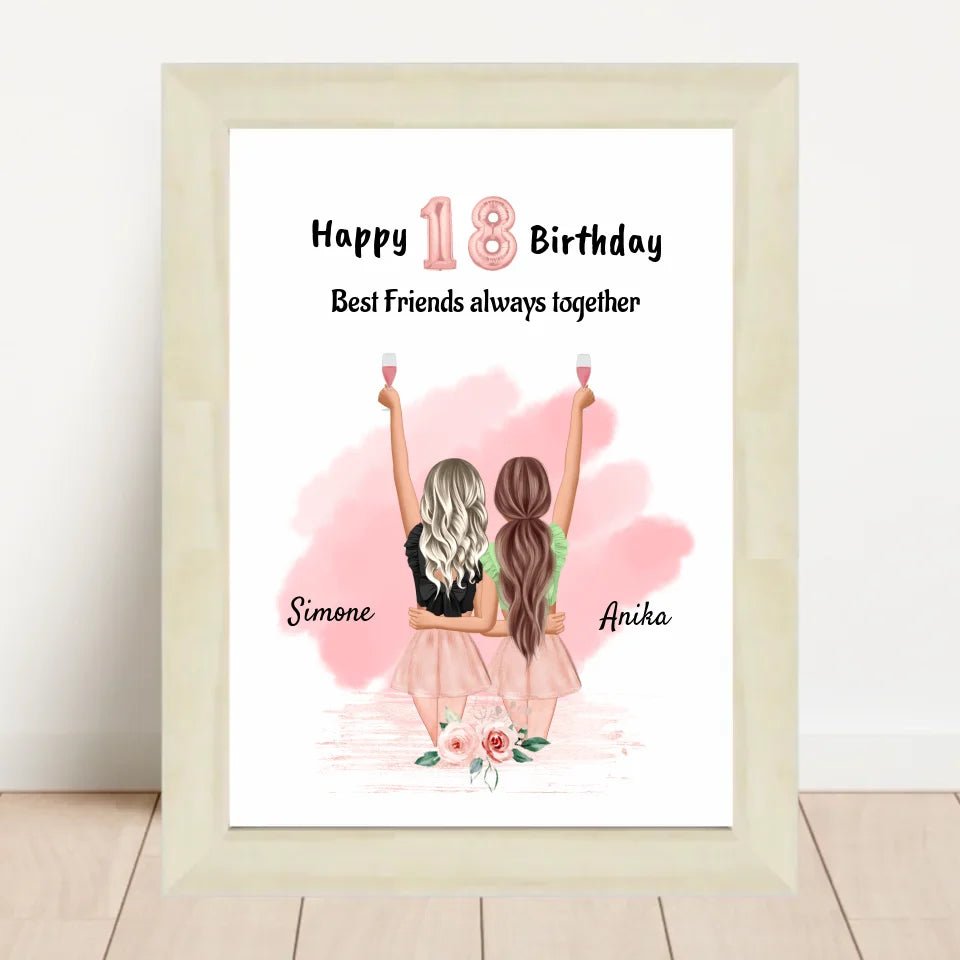 Beste Freundin Geschenk 18 Geburtstag - Cantty