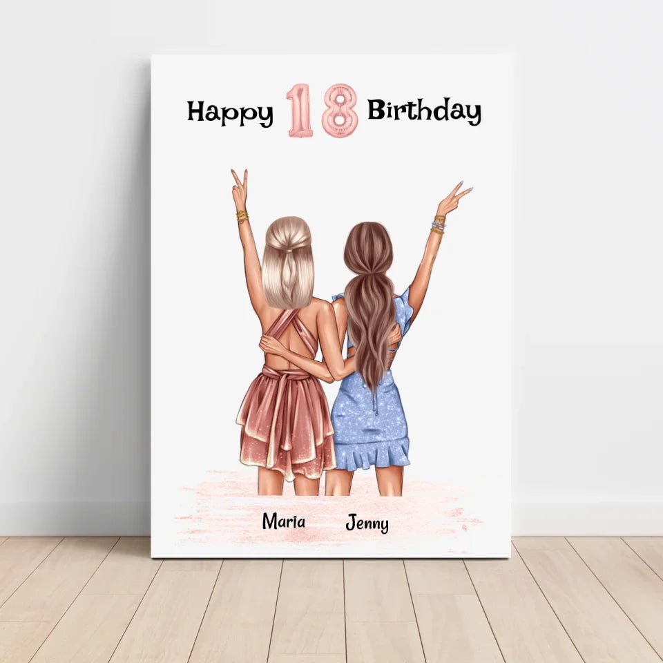 Geschenk 18 Geburtstag Schwester - Cantty