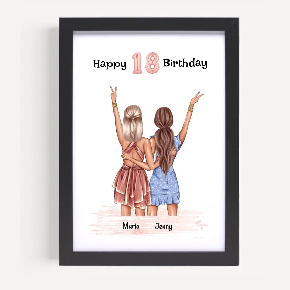 Geschenk 18 Geburtstag Schwester - Cantty