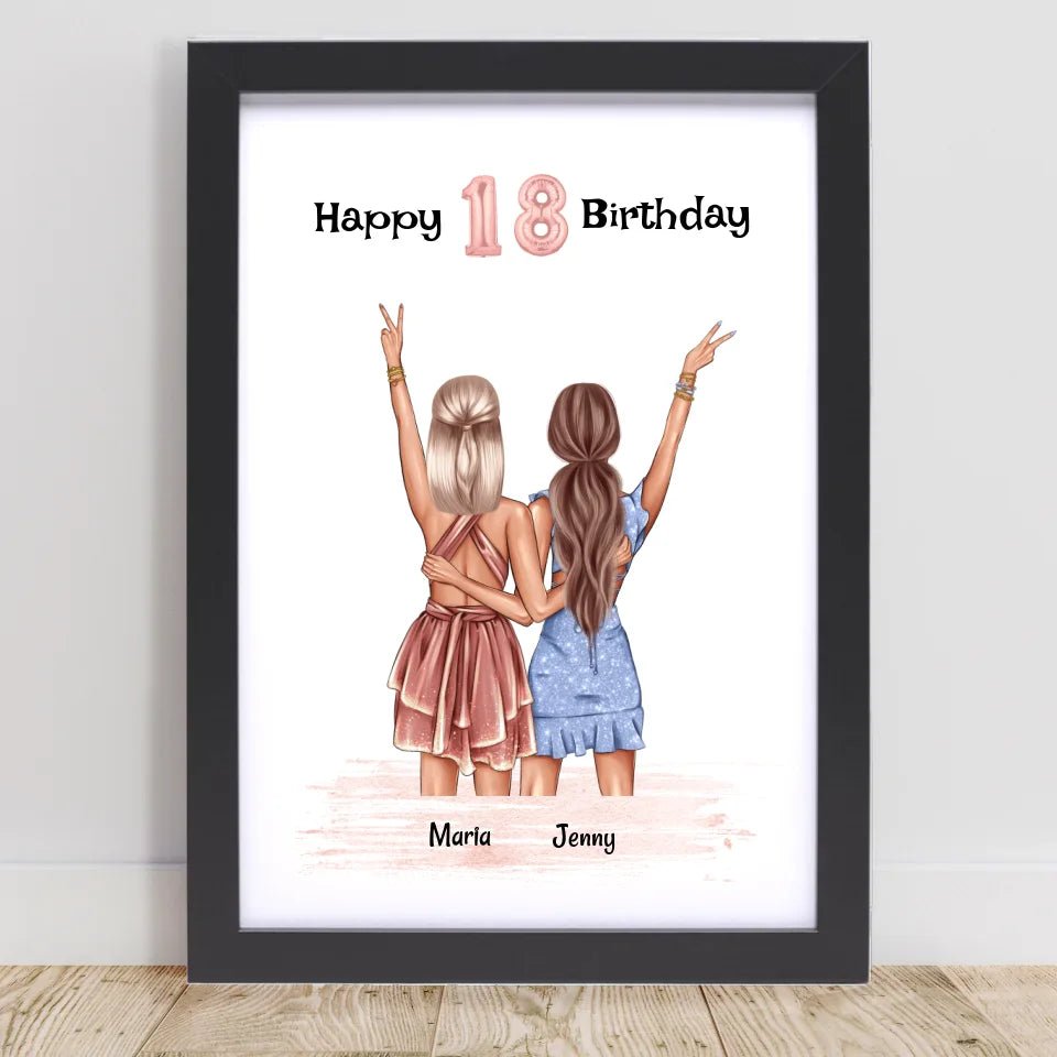 Geschenk 18 Geburtstag Schwester - Cantty