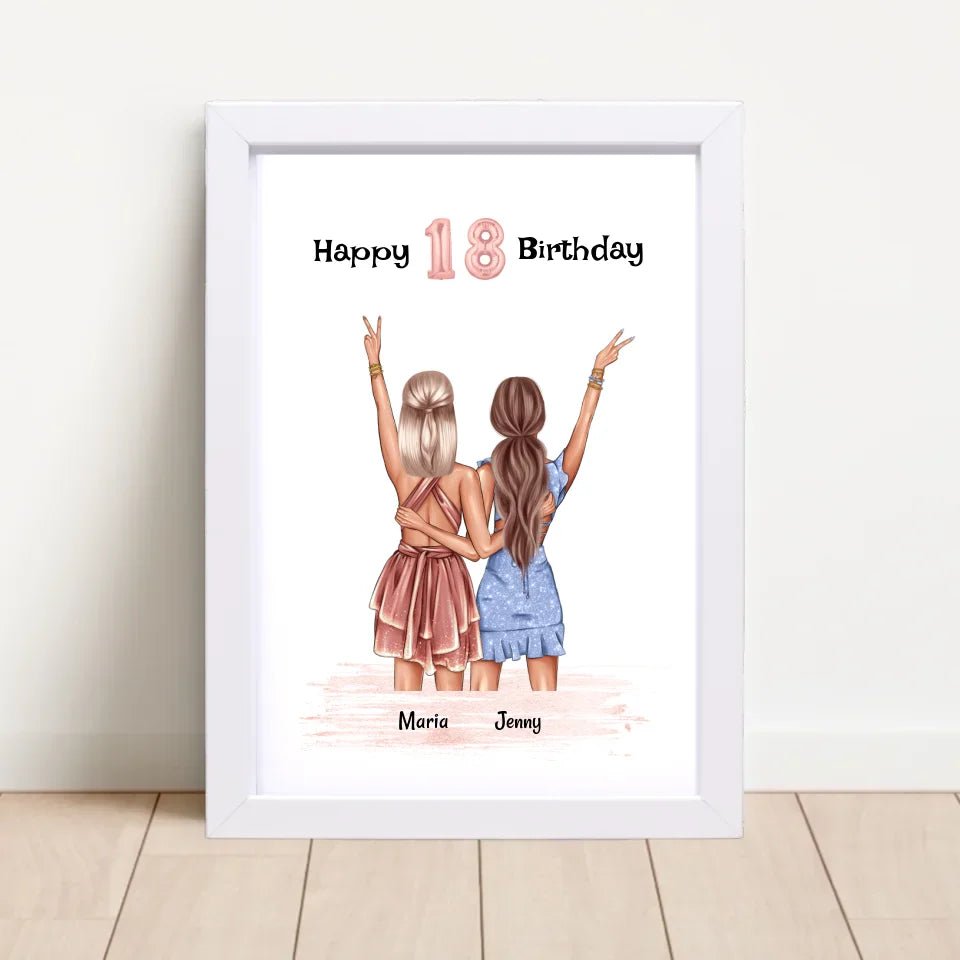 Geschenk 18 Geburtstag Schwester - Cantty