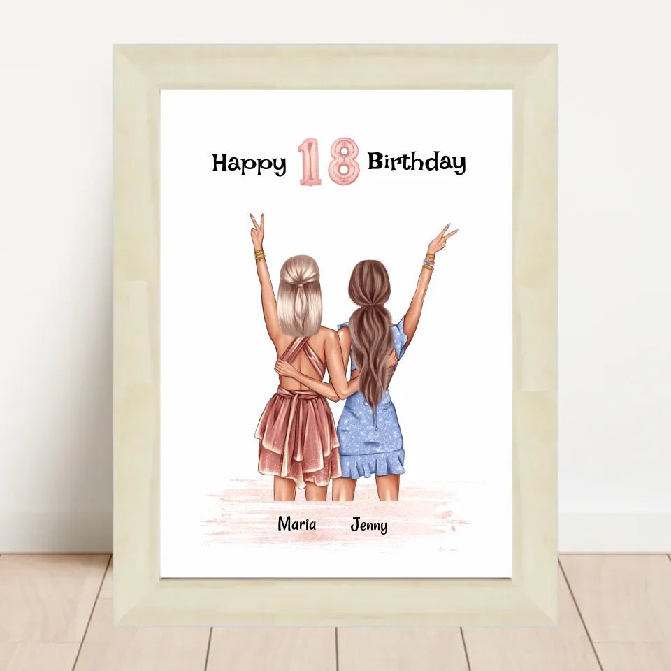 Geschenk 18 Geburtstag Schwester - Cantty