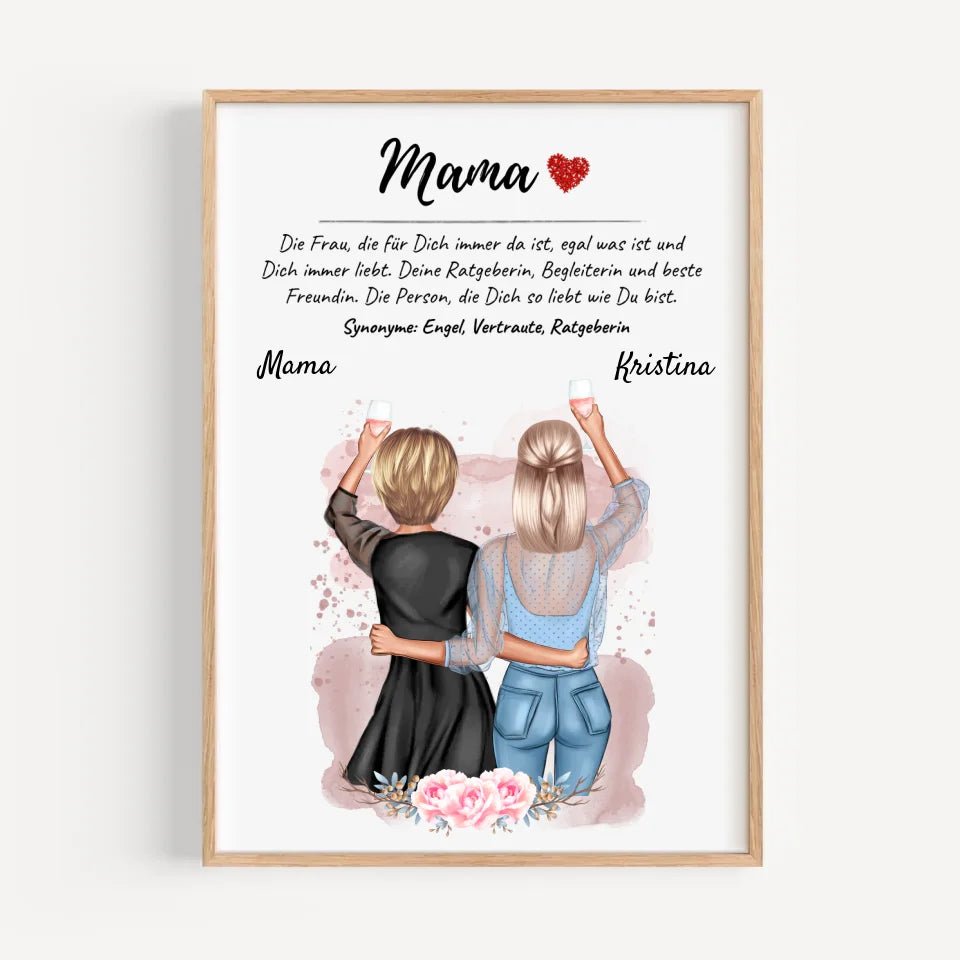 Poster Mama Definition Geschenk von Tochter - Cantty