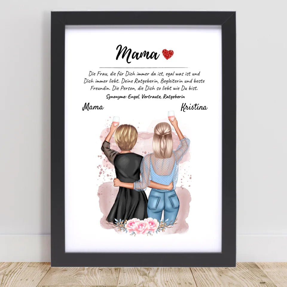 Poster Mama Definition Geschenk von Tochter - Cantty