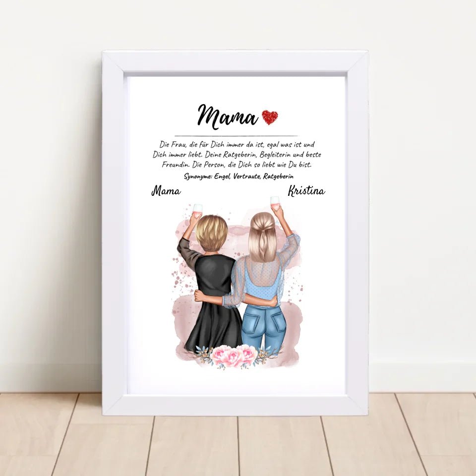 Poster Mama Definition Geschenk von Tochter - Cantty