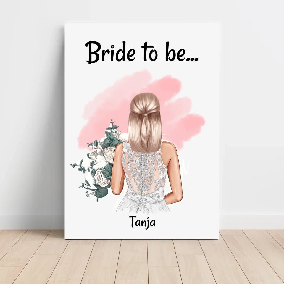 Bride to be Geschenk Braut Poster - Cantty