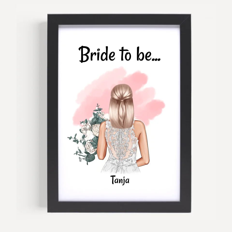 Bride to be Geschenk Braut Poster - Cantty
