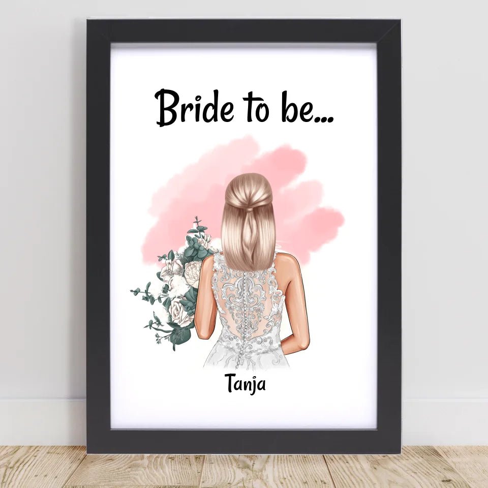 Bride to be Geschenk Braut Poster - Cantty