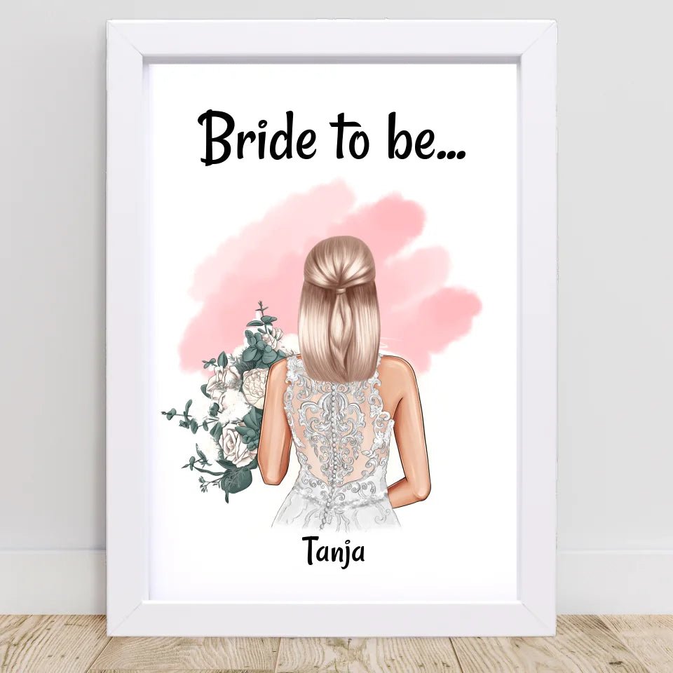 Bride to be Geschenk Braut Poster - Cantty