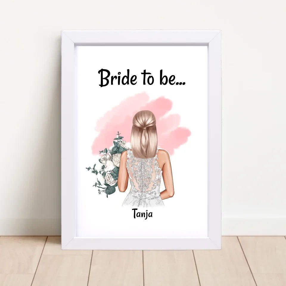 Bride to be Geschenk Braut Poster - Cantty