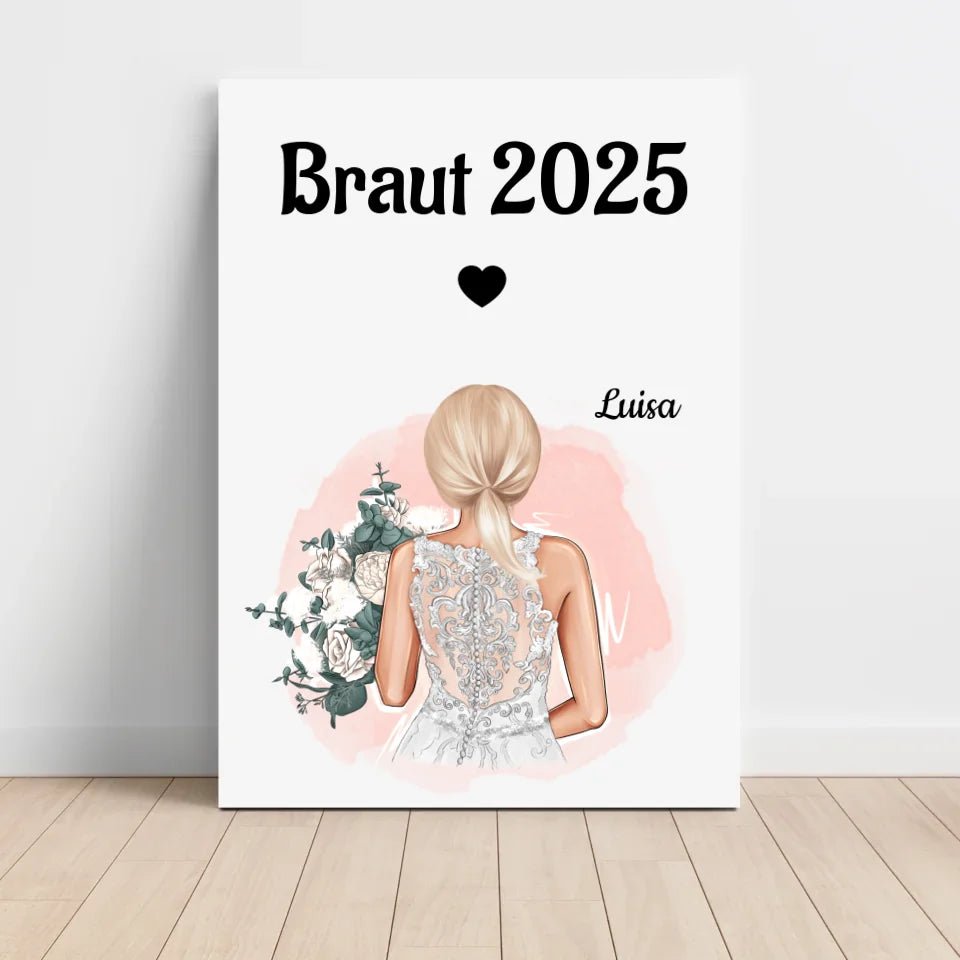 Braut Poster Geschenkidee personalisiert - Cantty