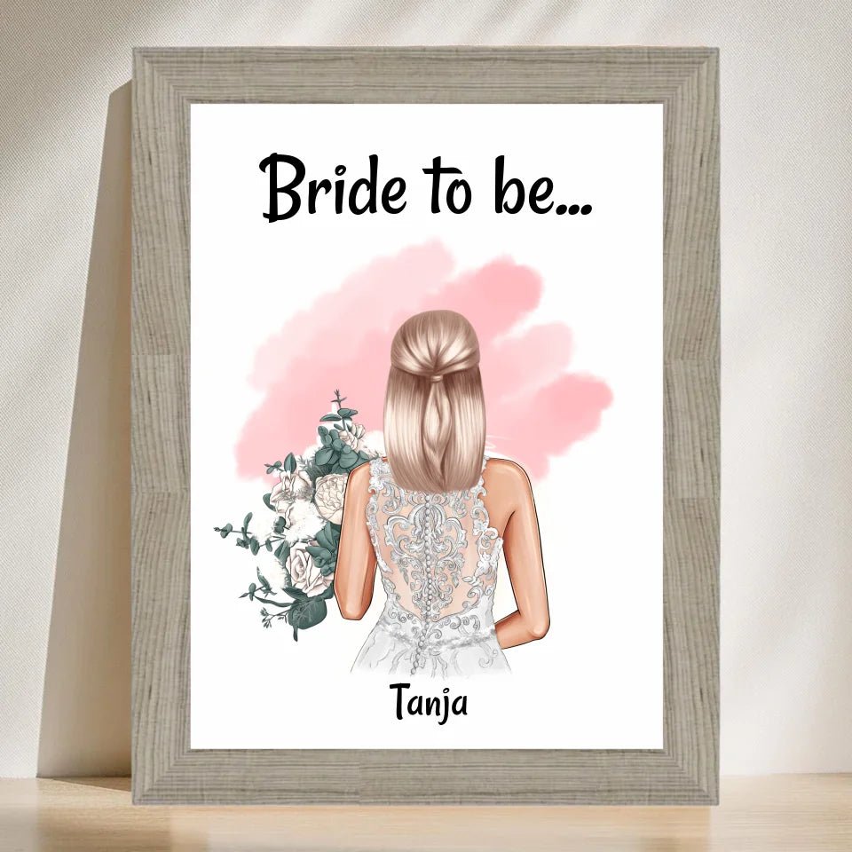 Bride to be Geschenk Braut Poster - Cantty