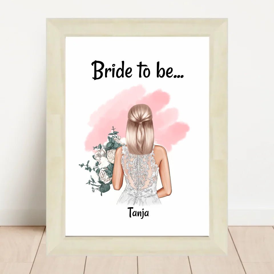 Bride to be Geschenk Braut Poster - Cantty