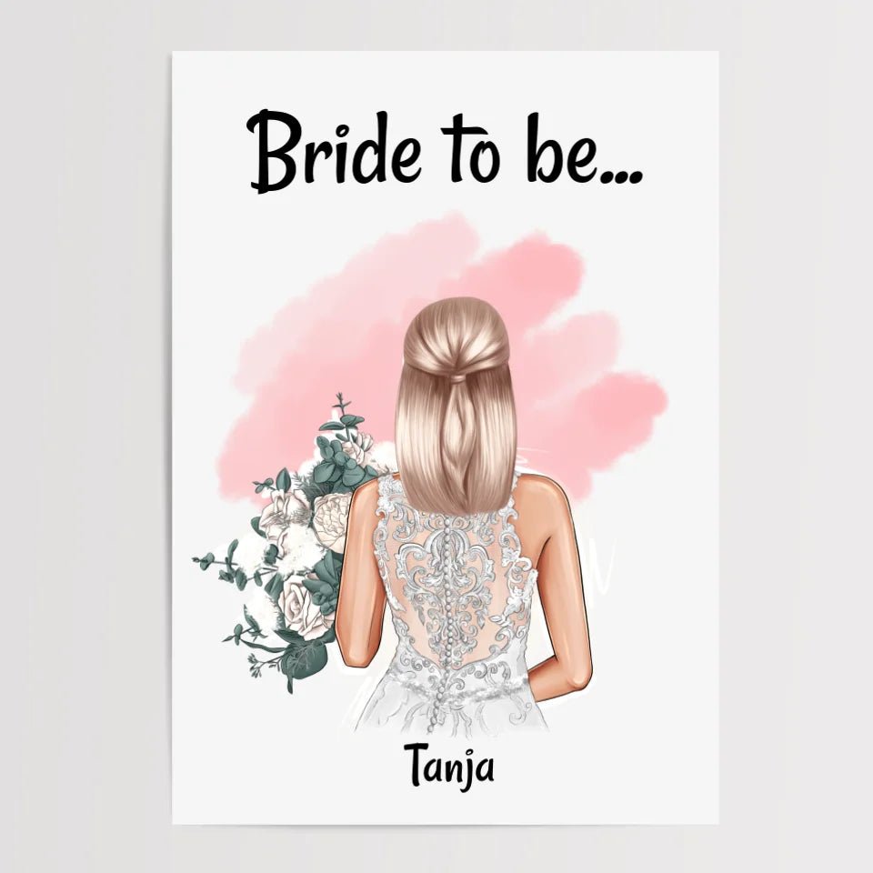 Bride to be Geschenk Braut Poster - Cantty