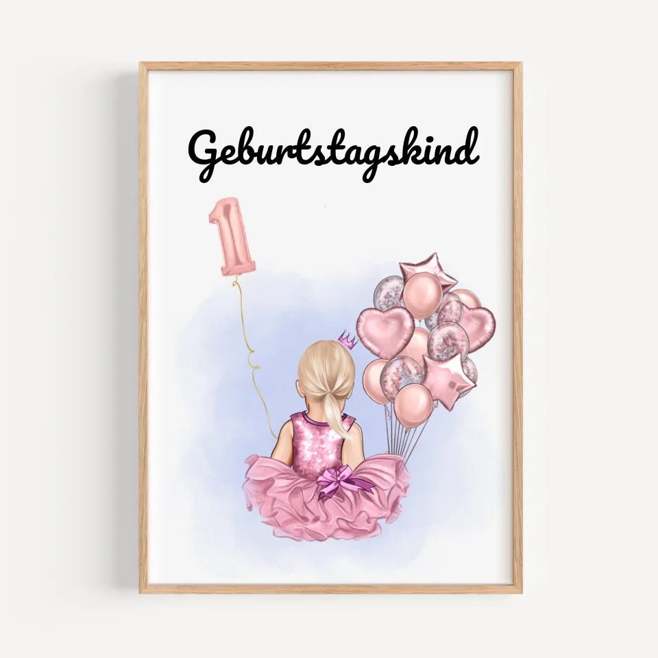 Last Minute 1. Geburtstag Geschenk Mädchen Bild - Cantty