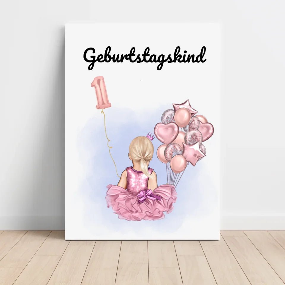 Last Minute 1. Geburtstag Geschenk Mädchen Bild - Cantty