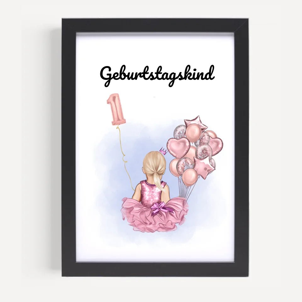 Last Minute 1. Geburtstag Geschenk Mädchen Bild - Cantty