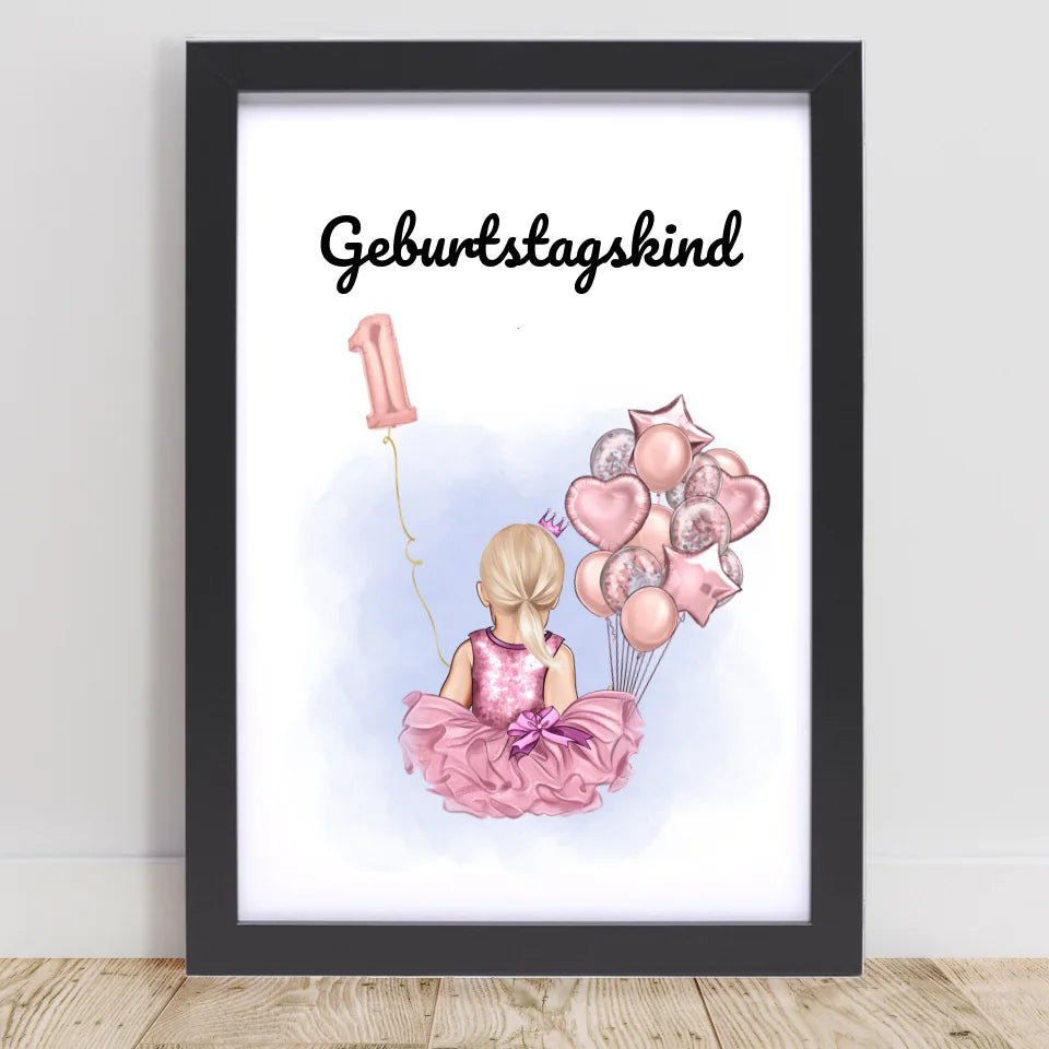 Last Minute 1. Geburtstag Geschenk Mädchen Bild - Cantty