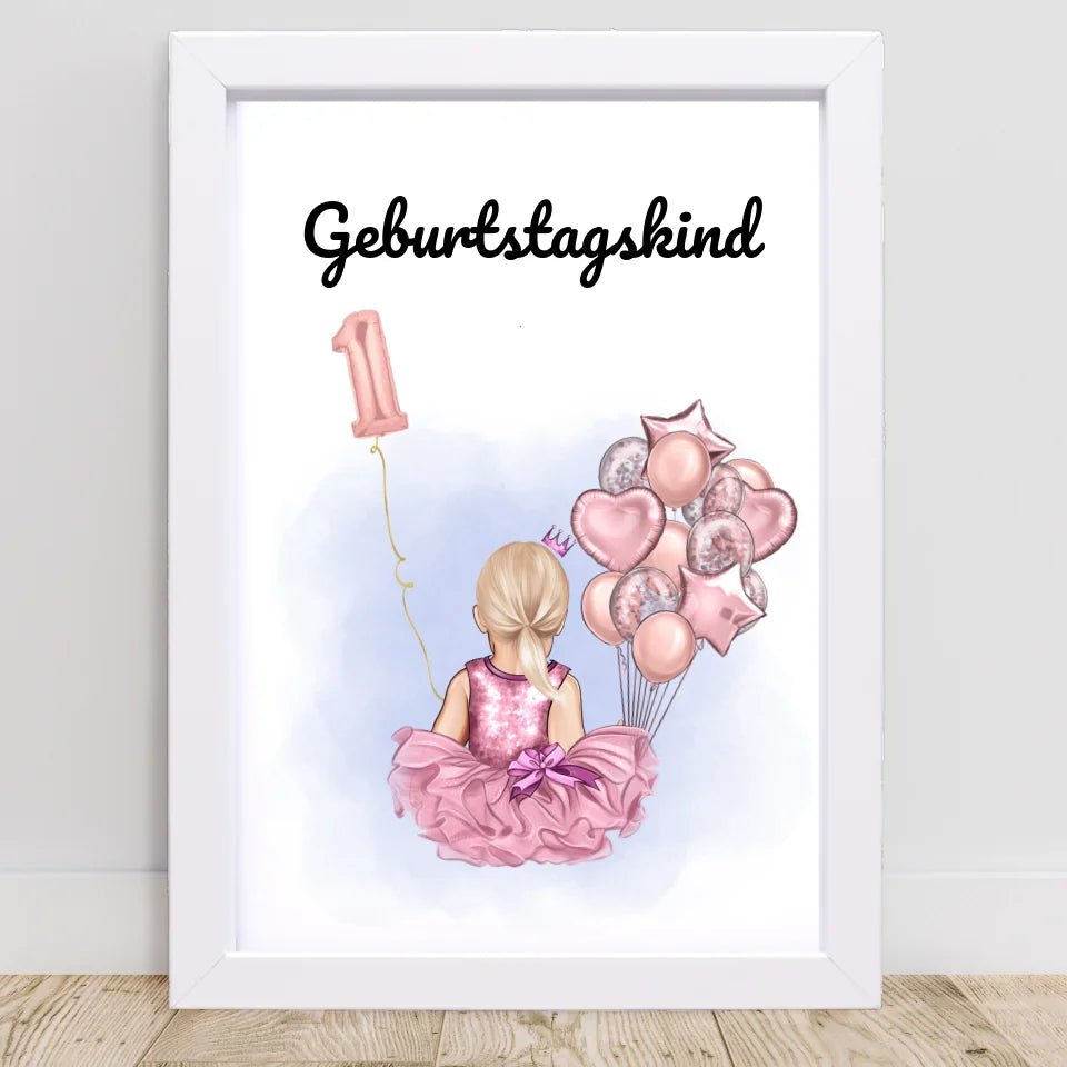 Last Minute 1. Geburtstag Geschenk Mädchen Bild - Cantty