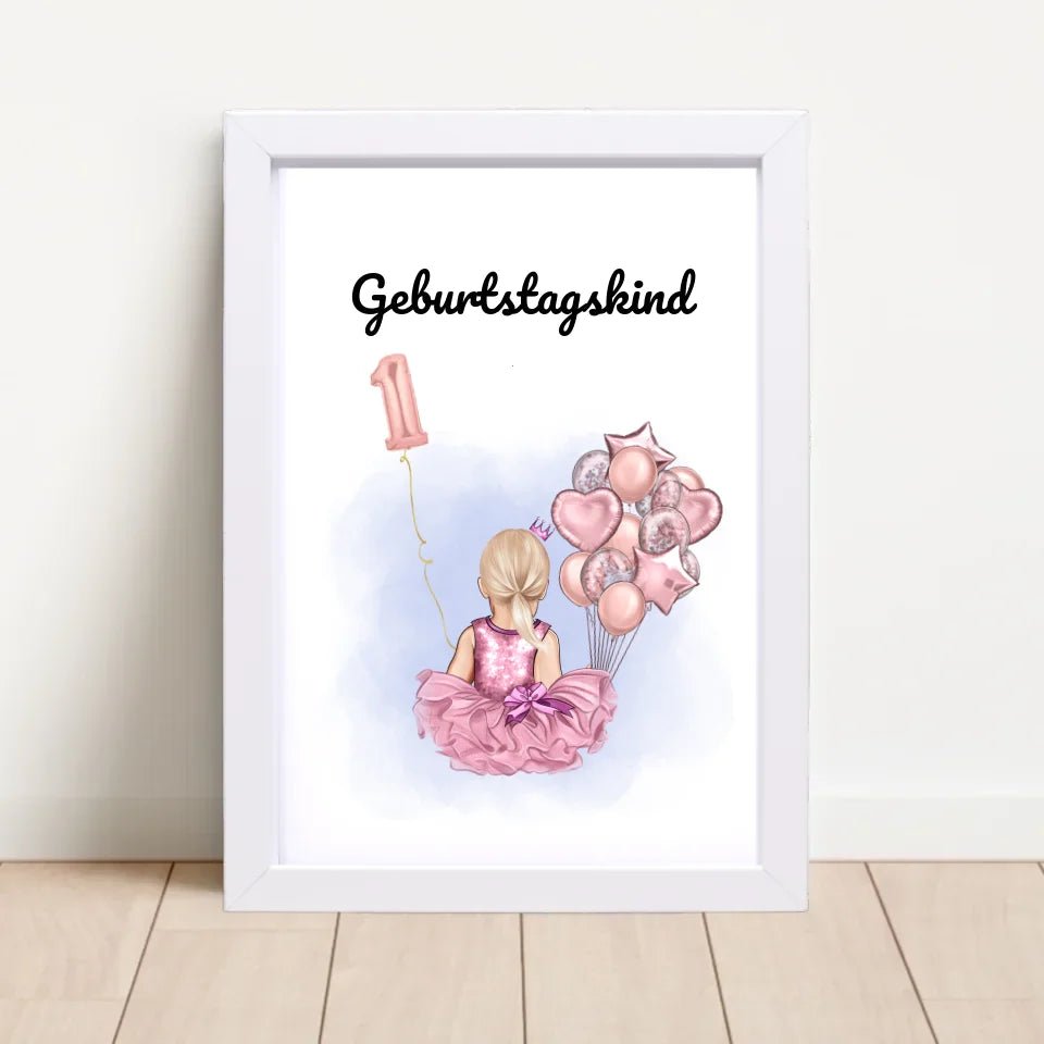 Last Minute 1. Geburtstag Geschenk Mädchen Bild - Cantty