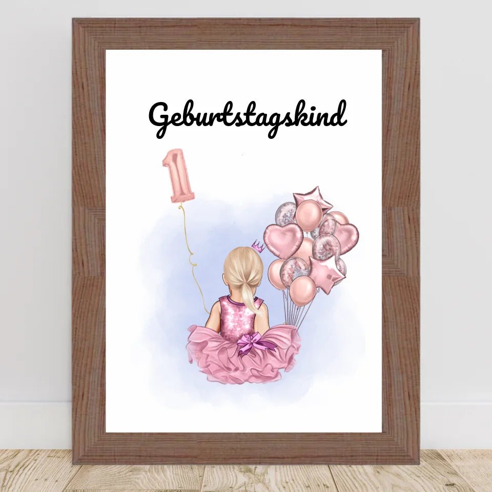 Last Minute 1. Geburtstag Geschenk Mädchen Bild - Cantty