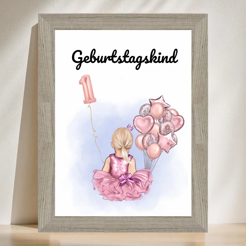 Last Minute 1. Geburtstag Geschenk Mädchen Bild - Cantty