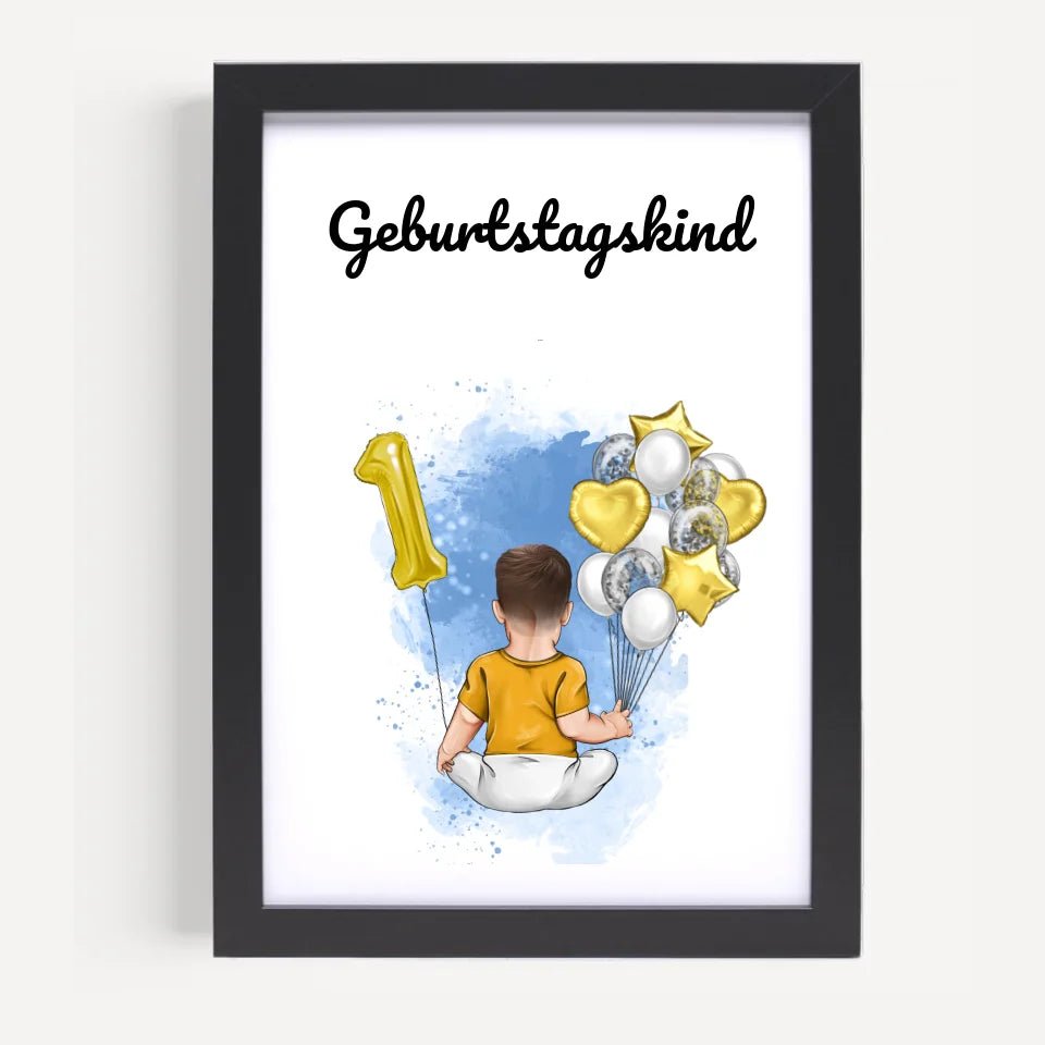 Poster Geschenk 1. Geburtstag für Junge - Cantty
