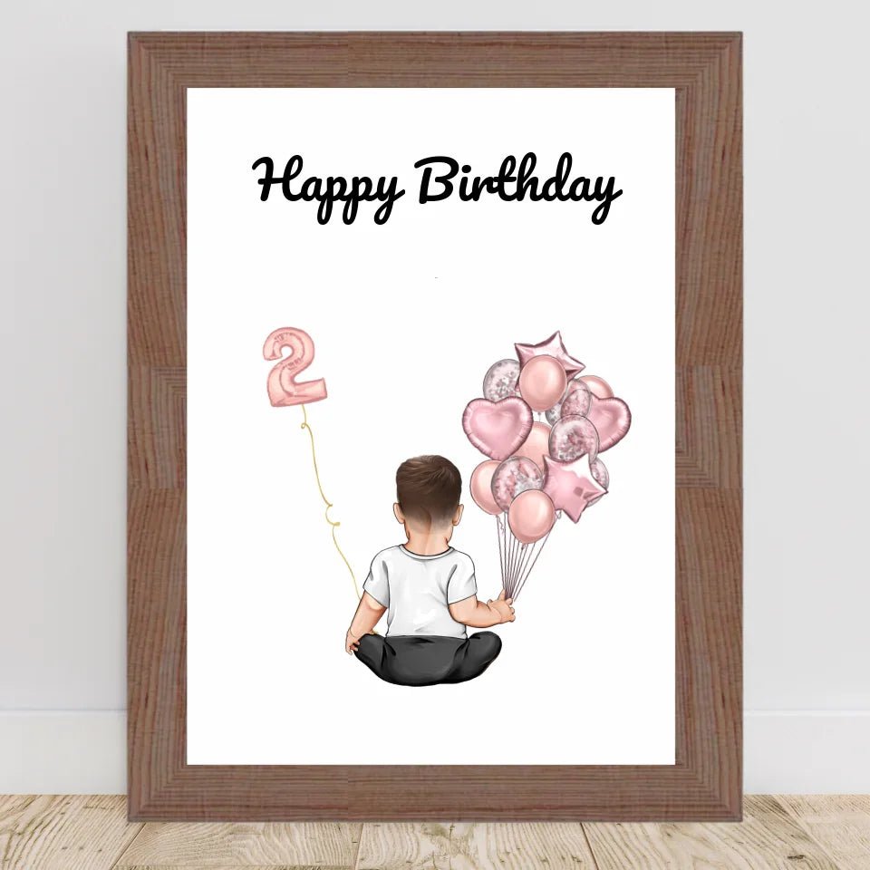 2. Geburtstag Geschenk Poster für Jungen - Cantty