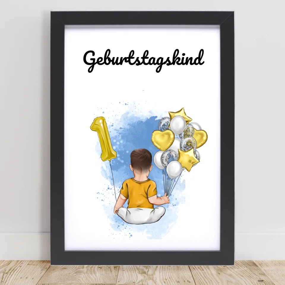Poster Geschenk 1. Geburtstag für Junge - Cantty